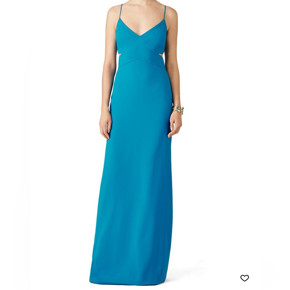 Badgley Mischka Teal Odessa Gown